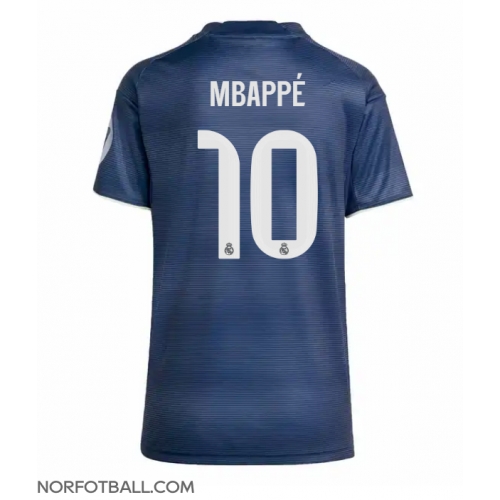 Billige Fotballdrakt Real Madrid Kylian Mbappe #10 Replika Bortedrakt Dame 2025-26 Kortermet Billige Fotballdrakt Real Madrid Kylian Mbappe #10 Replika Bortedrakt Dame 2025-26 Kortermet